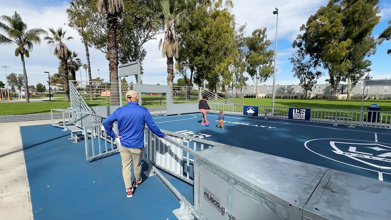Galaxy star Jalen Neal opens futsal court in Lakewood