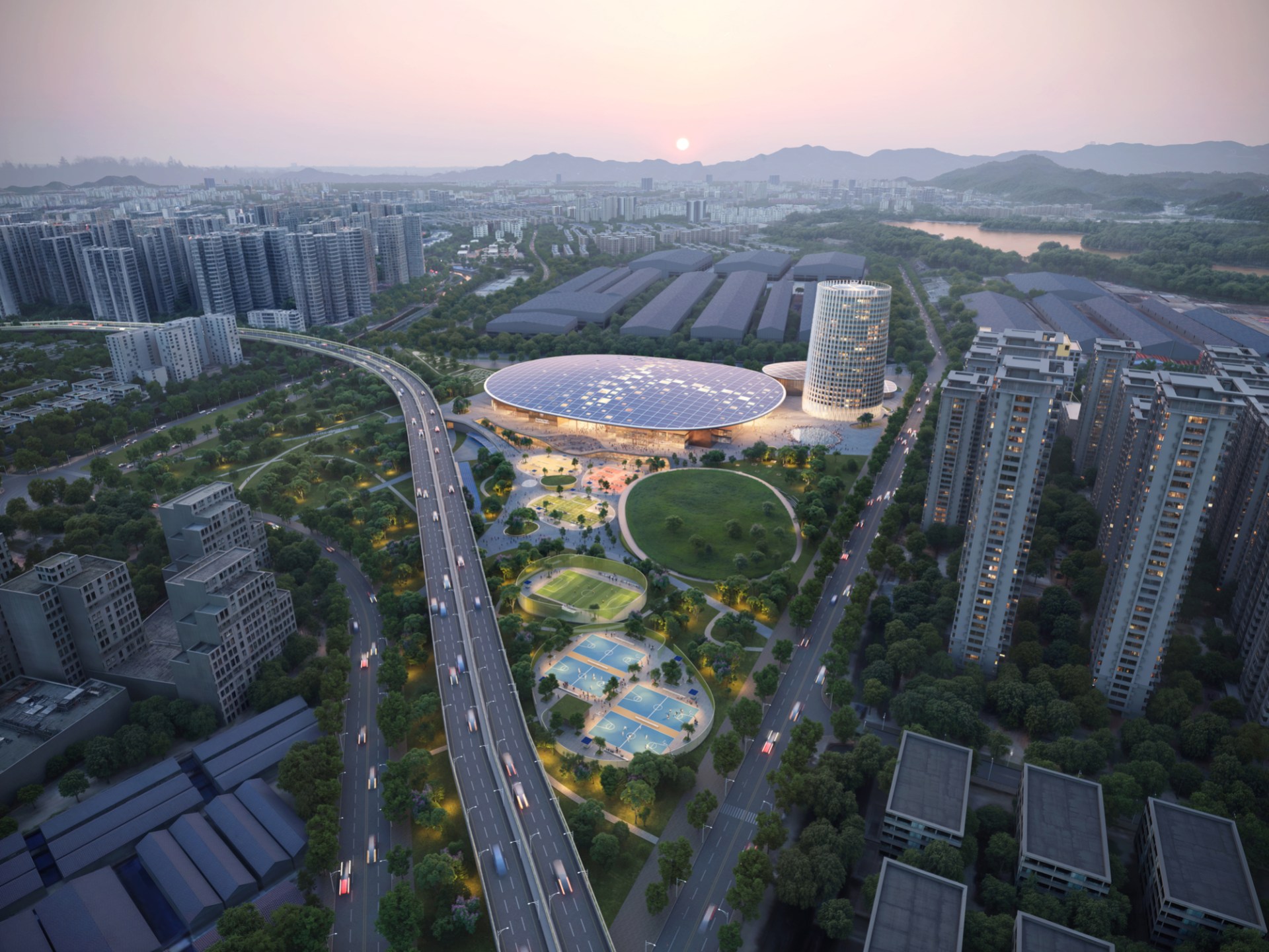 MVRDV Wins Competition for Badminton Training Center in China