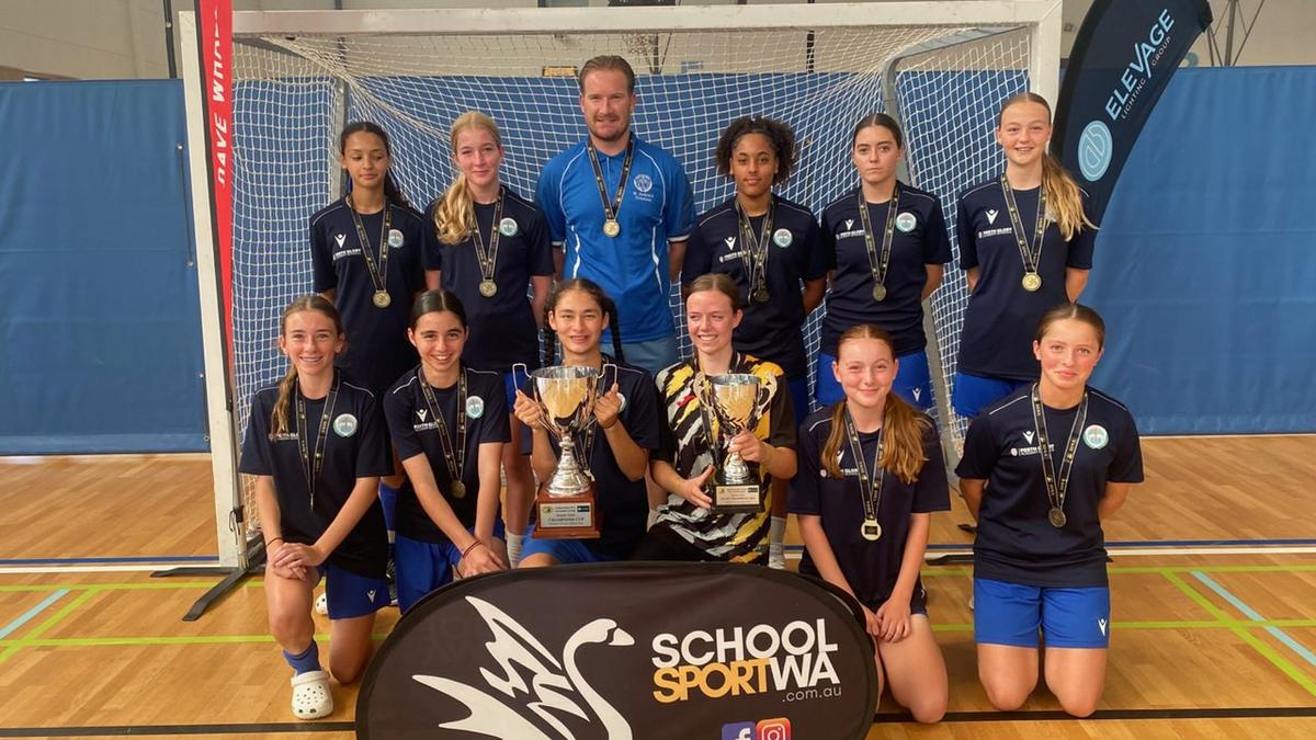 St Andrew’s Grammar girls futsal team crowned as champions after clean sweep at State comp