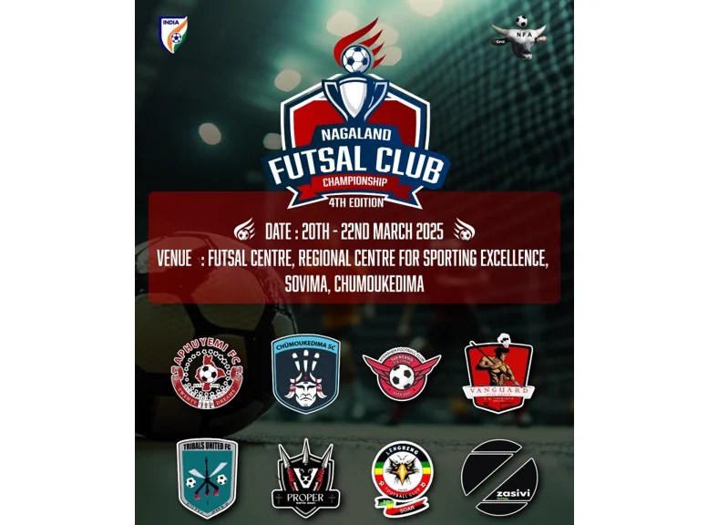 4th Nagaland Futsal Club Championship 2025 to kick off on 20 March; 7 teams to compete