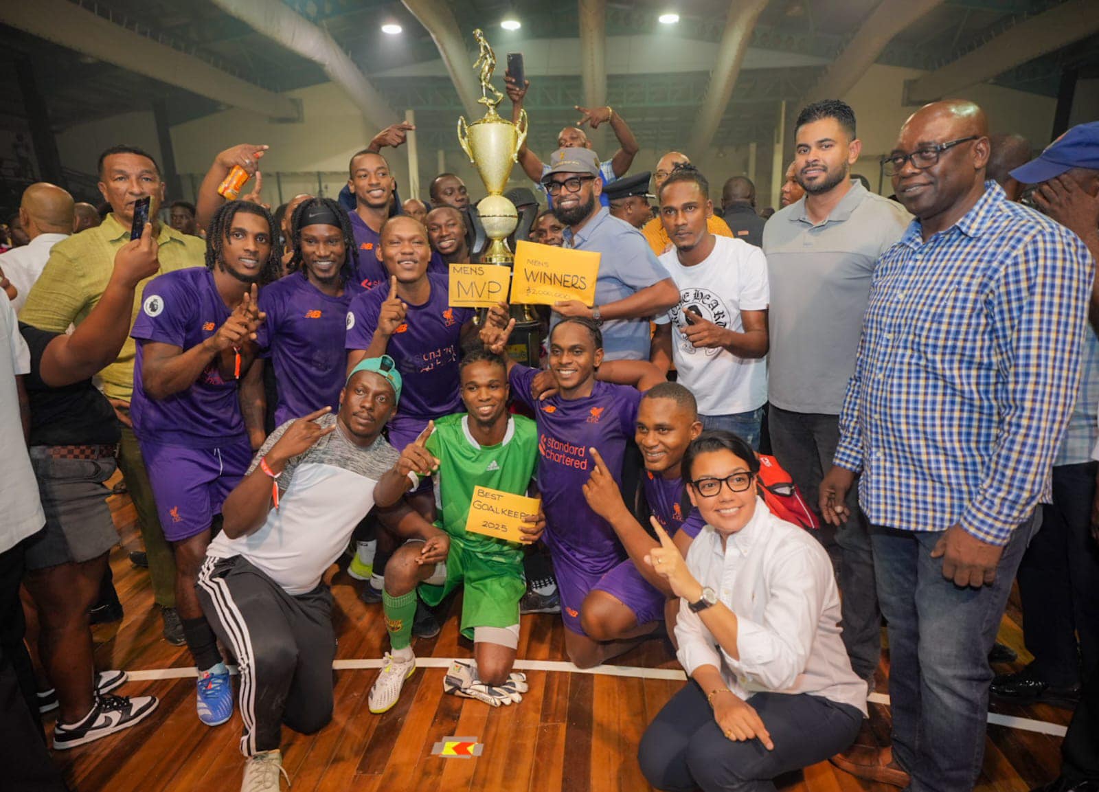 Sparta Boss crowned champions of Kashif and Shanghai/One Guyana National Futsal Championship